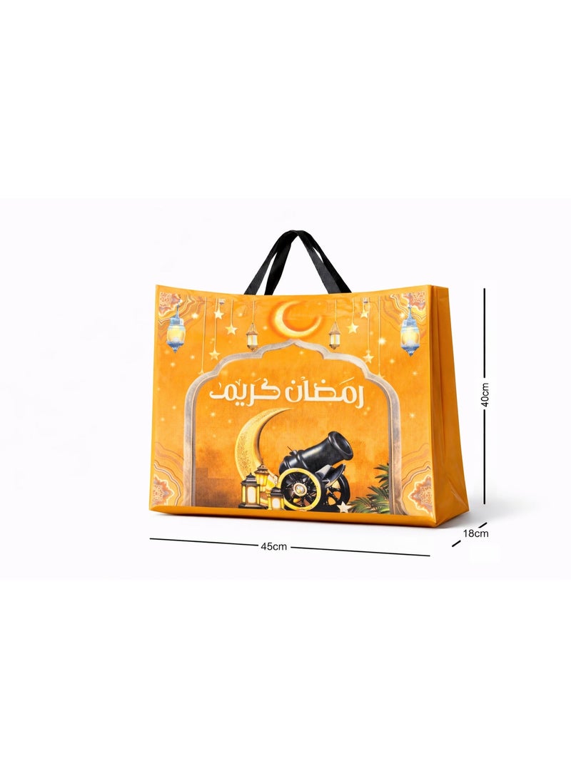 Gold Ramadan print bag 4Pcs 40x45x18 - Image 2